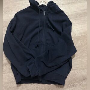 Garage Dark Blue Zip-up Hoodie
